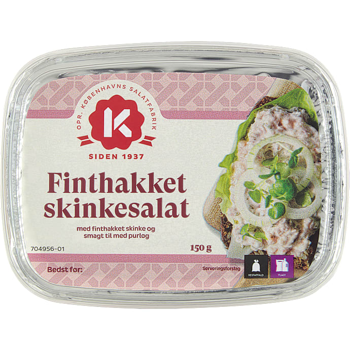 Finthakket skinkesalat