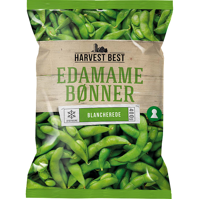 Blancherede edamamebønner