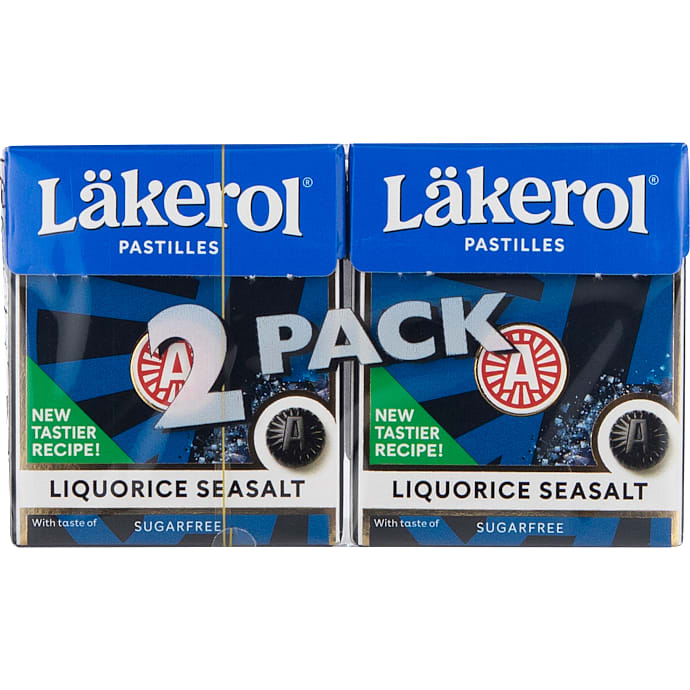 Licorice Seasalt lakridspastiller sukkerfri – produktbillede