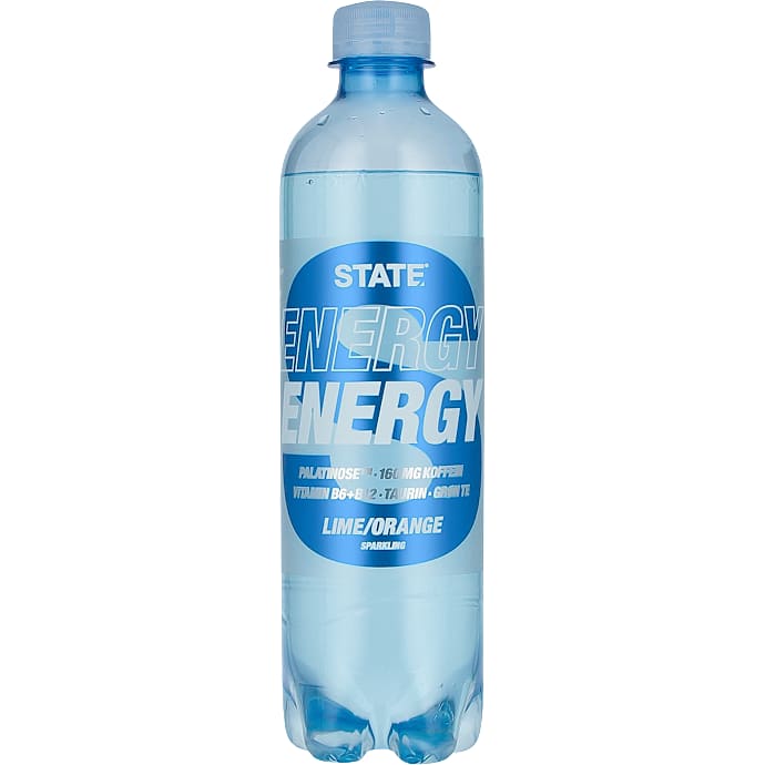 Energidrik m. citron- og appelsinsmag – produktbillede