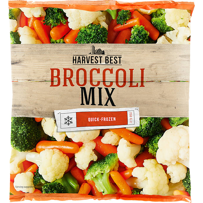 Grøntsagsblanding m. broccoli, blomkål og gulerødder