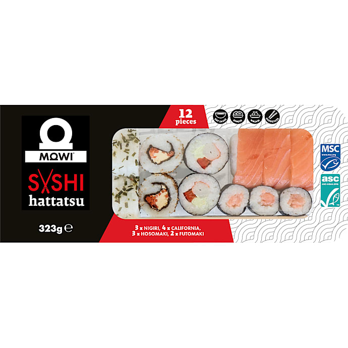 Sushi boks 12 stk.