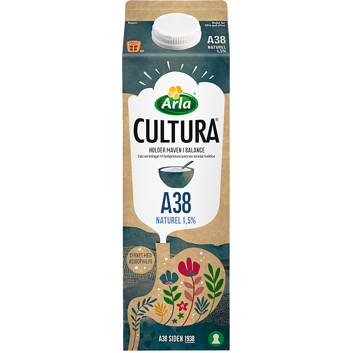 A38 naturel 1,5% fedt – produktbillede