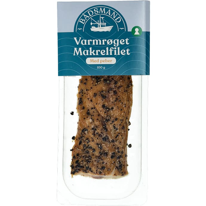 Røget makrelfilet m. peber – produktbillede
