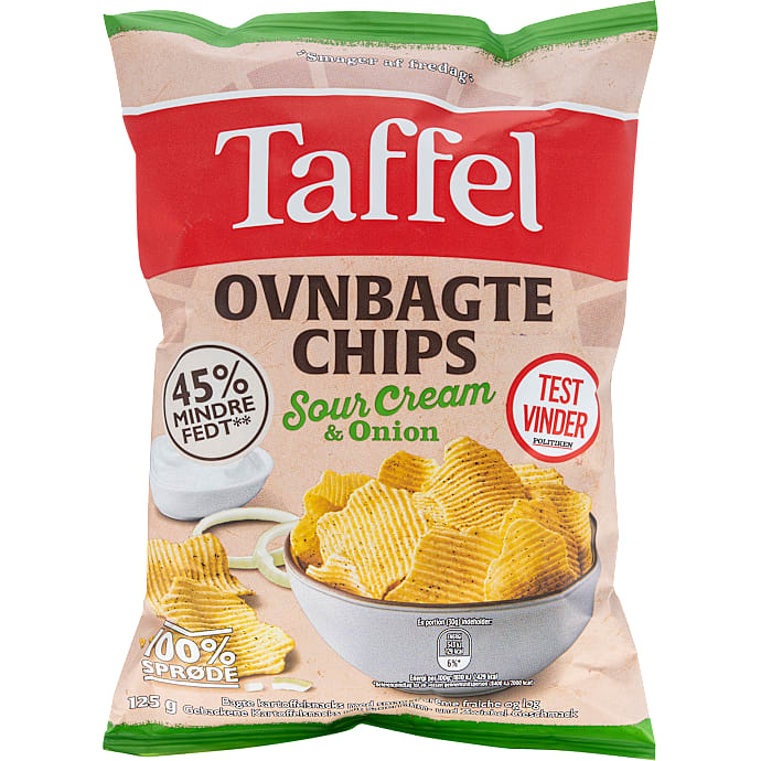 Chips m. sour cream & onion – produktbillede