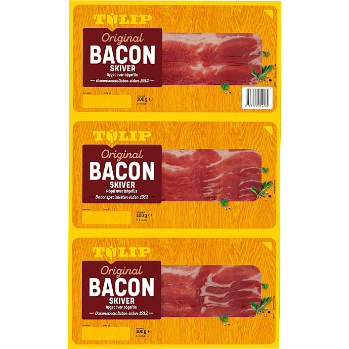 Bacon i skiver – produktbillede