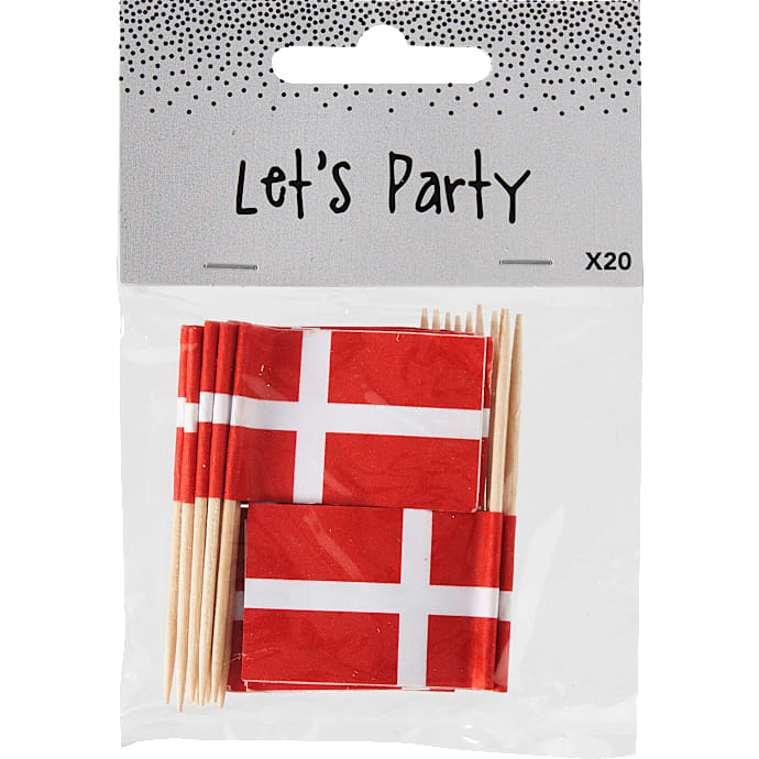 Kageflag med træpind