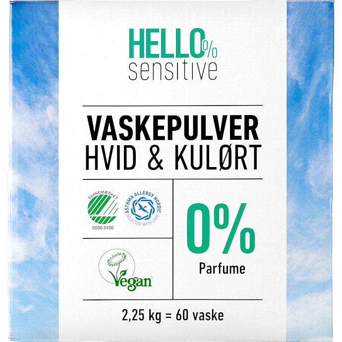 Vaskepulver sensitiv – produktbillede
