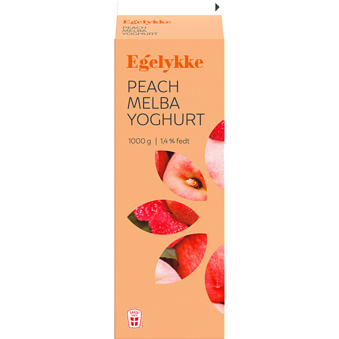 Yoghurt m. peach melba 1,4% fedt