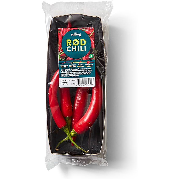 Rød chili – produktbillede