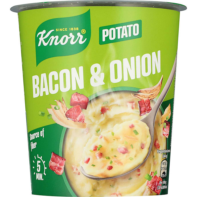 Kartoffelmos m. bacon og løg – produktbillede