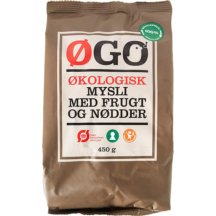 Müsli m. frugt og nødder øko – produktbillede