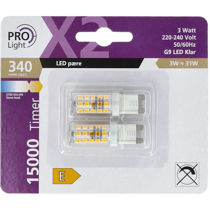 Prolight LED G9 2-pak – produktbillede