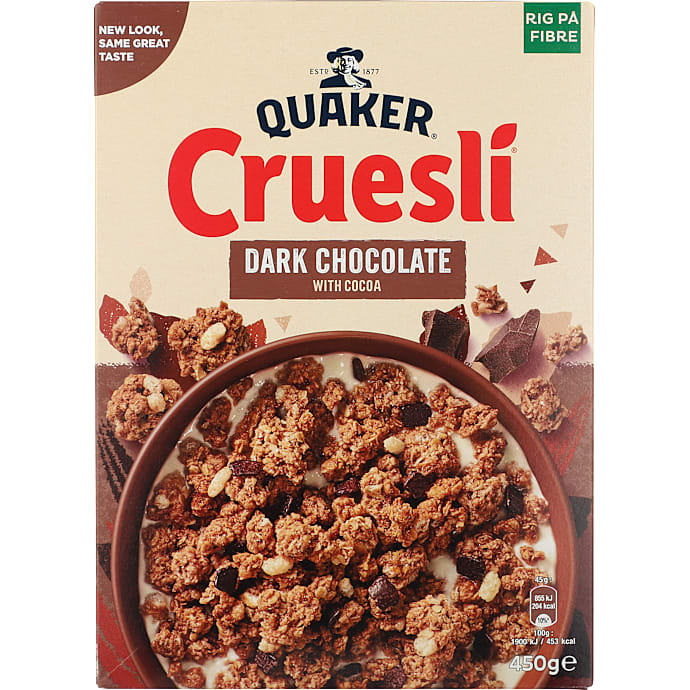 Crueslí m. mørk chokolade