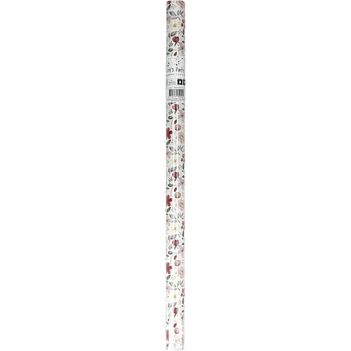 Gavepapir 57 cm x 3 meter - blomster – produktbillede