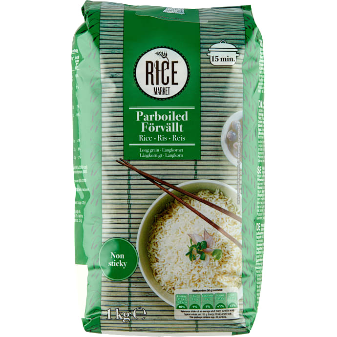 Parboiled ris i kogepose – produktbillede