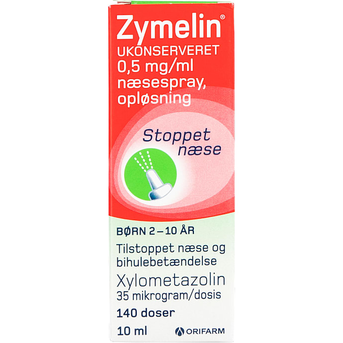 Næsespray mod tilstoppet næse 0,5 mg/ml – produktbillede