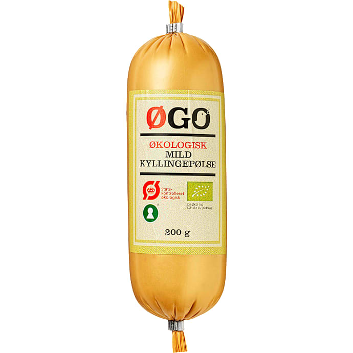 Kyllingepølse mild øko – produktbillede