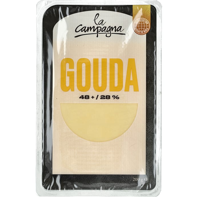 Gouda i skiver – produktbillede