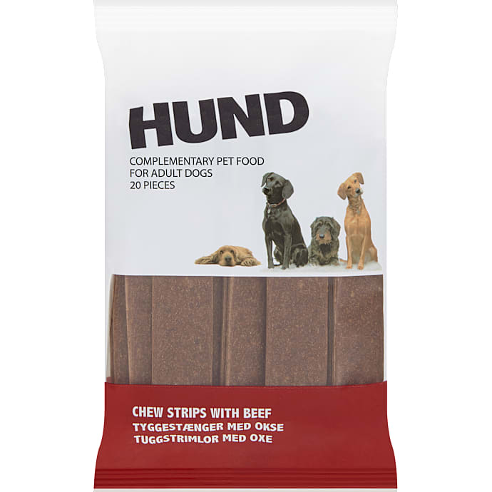Hundetyggestrips m. oksekød