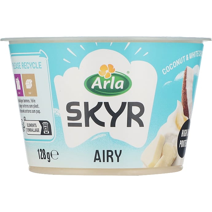 Skyr airy m. kokos og hvid chokolade