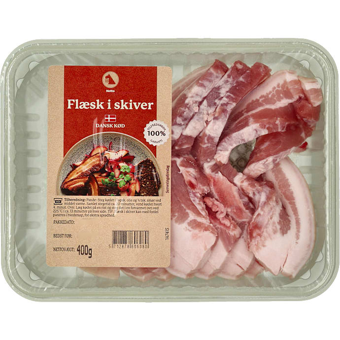 Flæsk i skiver – produktbillede