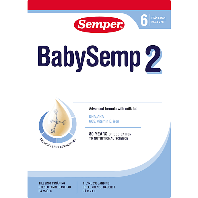 BabySemp 2 tilskudsblanding fra 6 mdr. – produktbillede