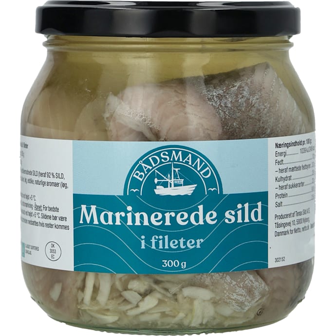 Marinerede sild i fileter – produktbillede