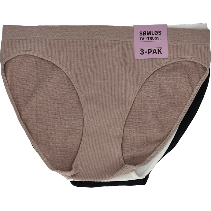 Sømløs tai s/m 3 pak