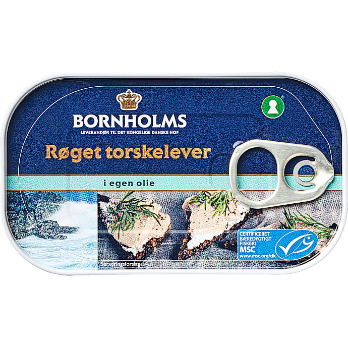 Røget torskelever – produktbillede