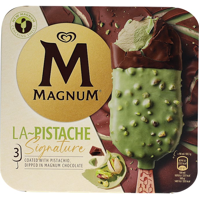 Mælkeispinde m. pistacie og chokoladeovertræk