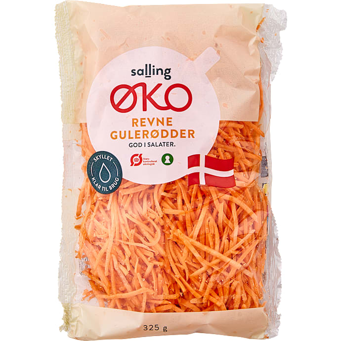 Revet gulerødder øko