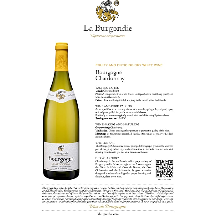 La burgondie bourgogne chardonnay