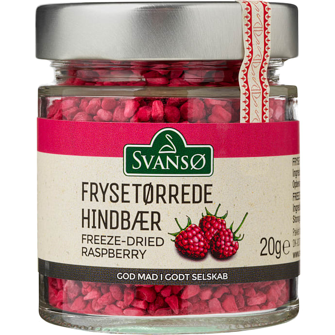 Frysetørrede hindbær