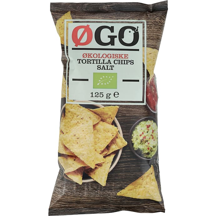 Tortillachips m. salt øko