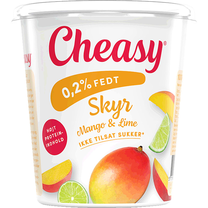 Skyr m. mango og limesmag 0,2% fedt