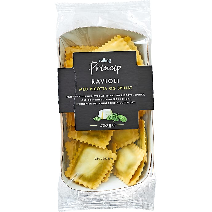 Ravioli m. ricotta og spinat – produktbillede