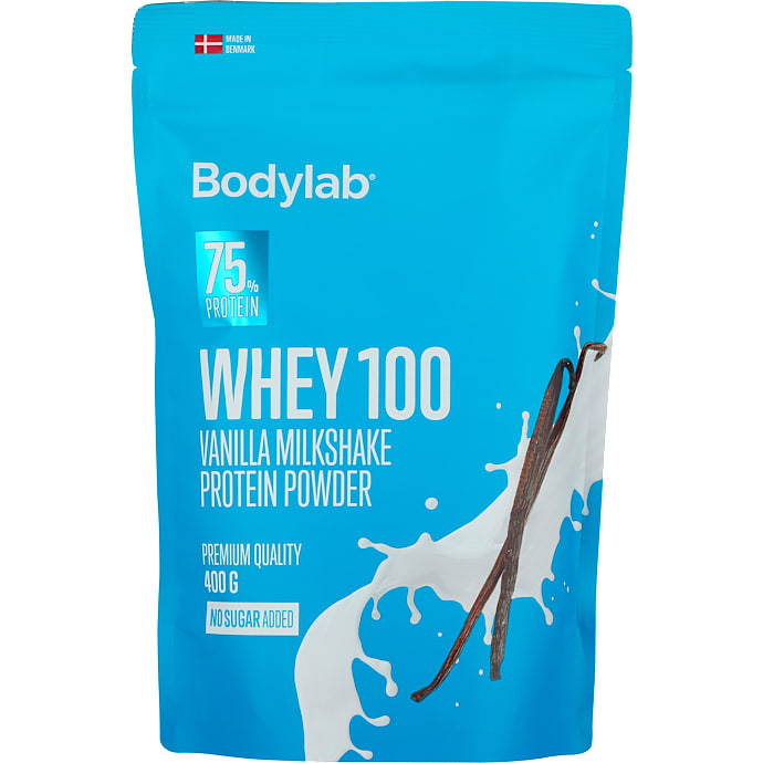 Proteinpulver m. vaniljesmag u. tilsat sukker