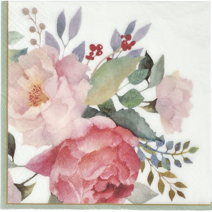 Servietter 33x33cm m. motiv