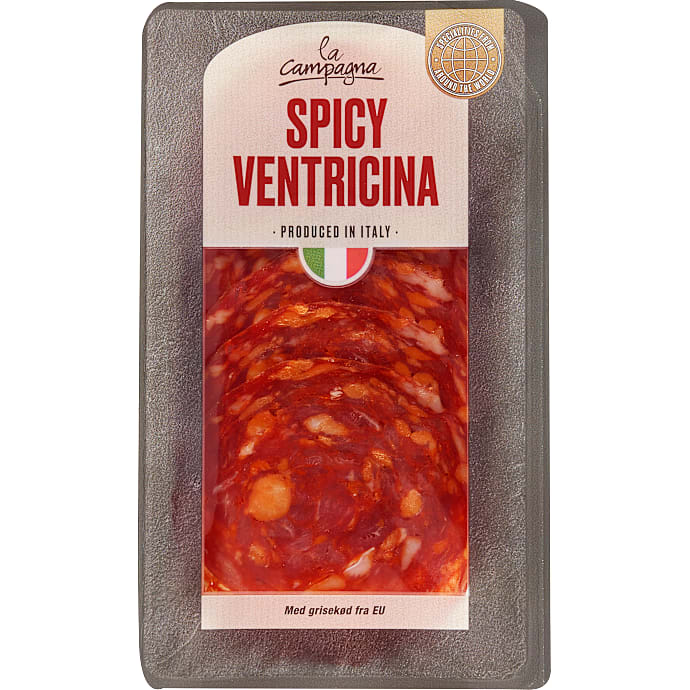 Ventricina i skiver