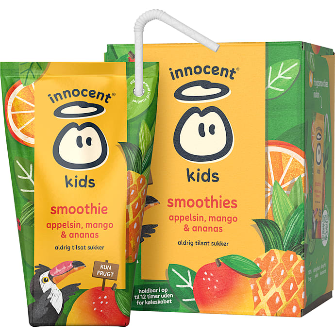 Smoothie m. appelsin , mango og ananas