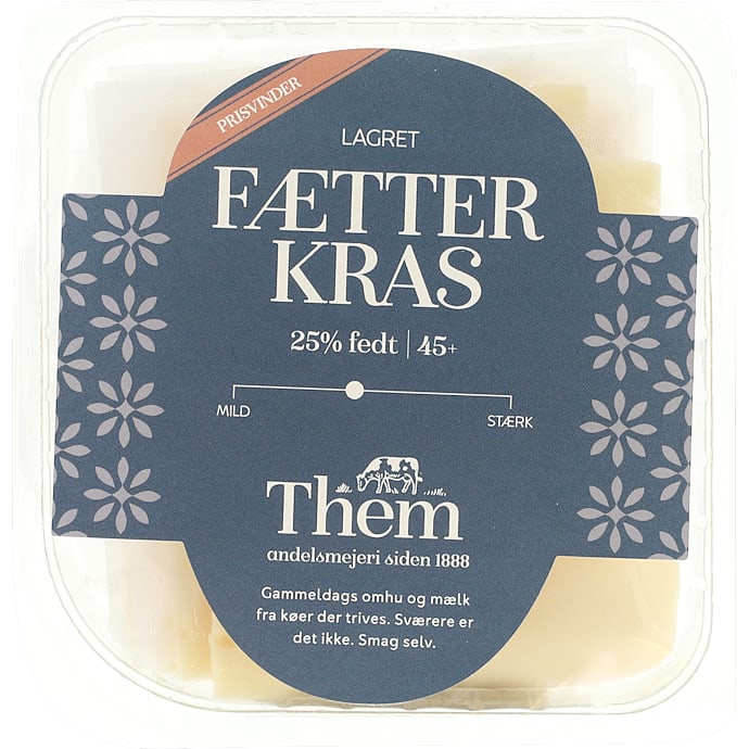 Ost i skiver lagret 45+ – produktbillede