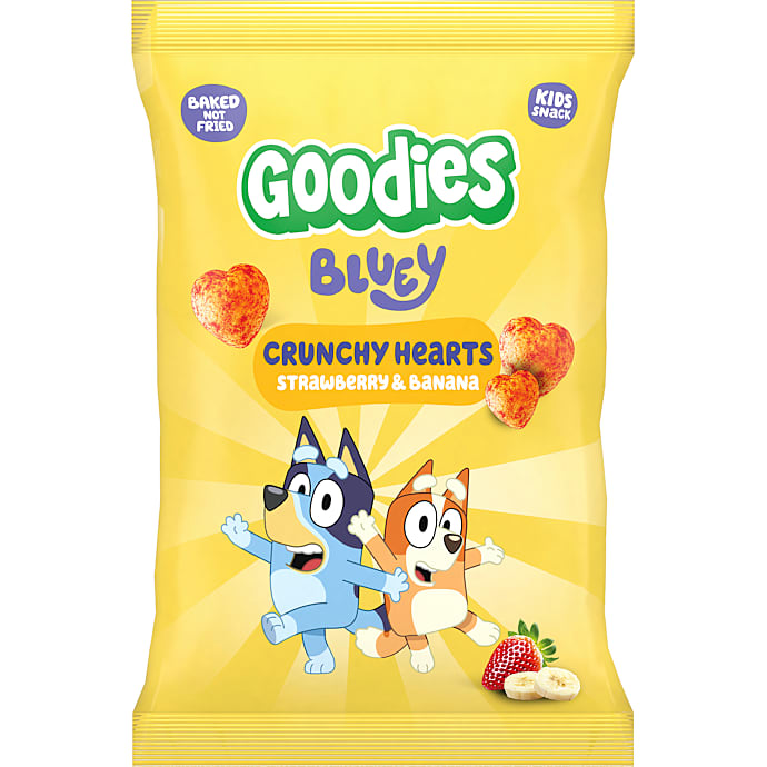 Majssnacks m. banan og jordbær
