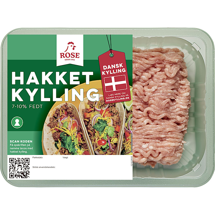 Hakket kylling 7-10% fedt – produktbillede