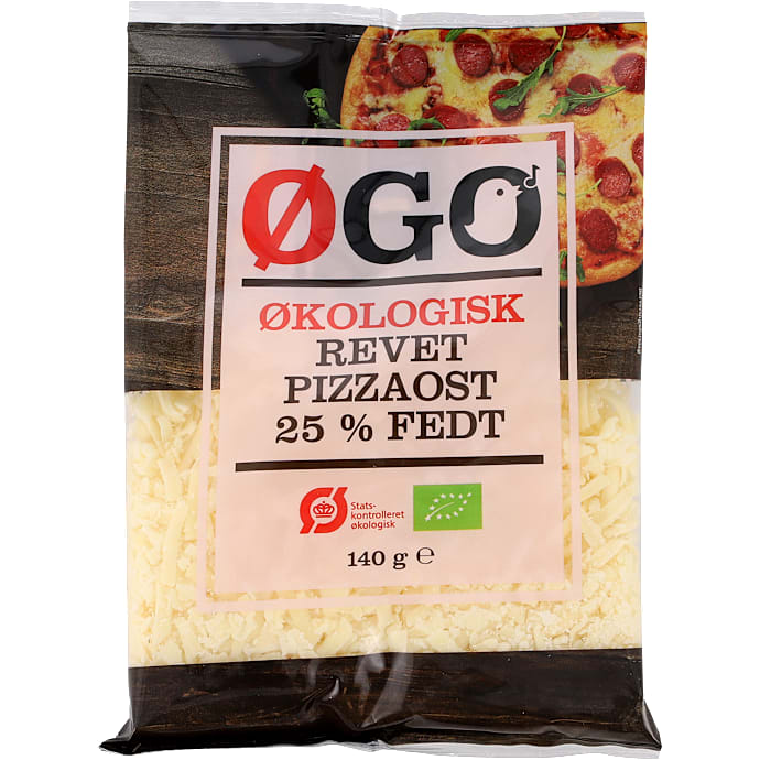 Revet pizzaost 25% fedt – produktbillede