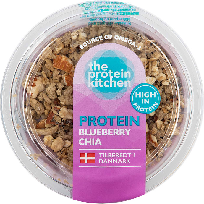 The Protein Kitchen skyr-kefir med blåbær og chiafrø