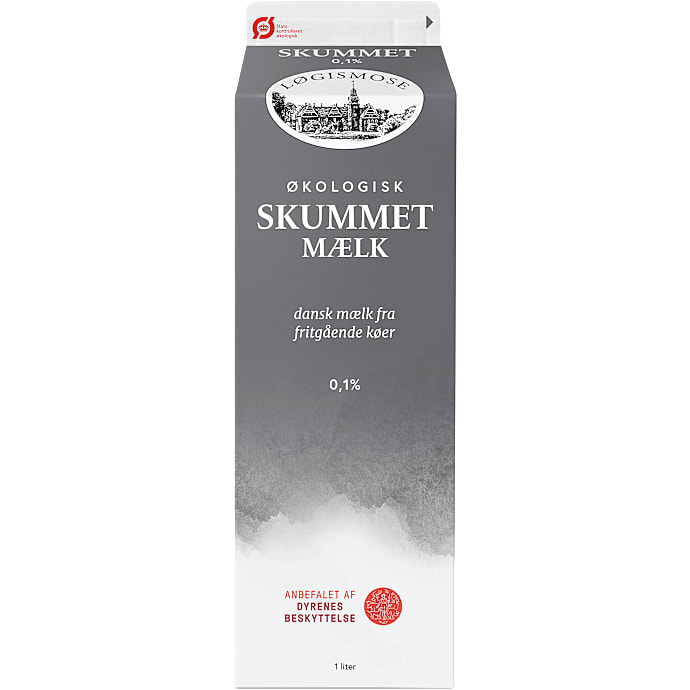 Skummetmælk 0,1% fedt øko – produktbillede