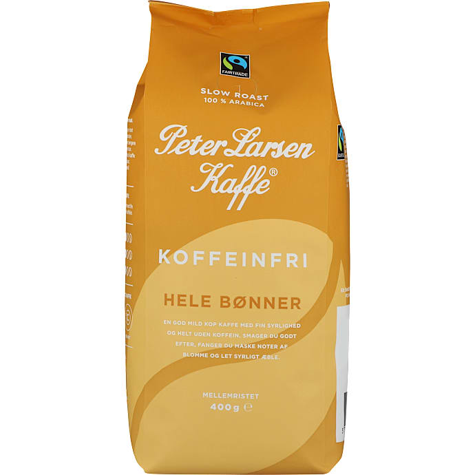Koffeinfri hele bønner – produktbillede