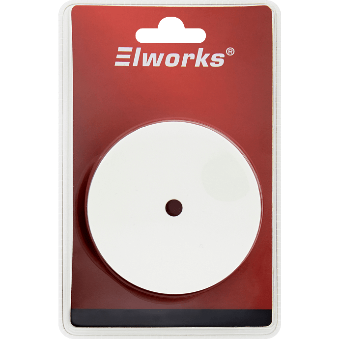 Elworks lampeudtagsdæksel 80 mm - hvid