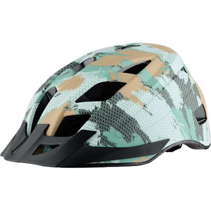 SCO cykelhjelm med lys - grøn grafisk print